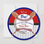 Super Cute Baseball Baby Shower Invitations (Front)