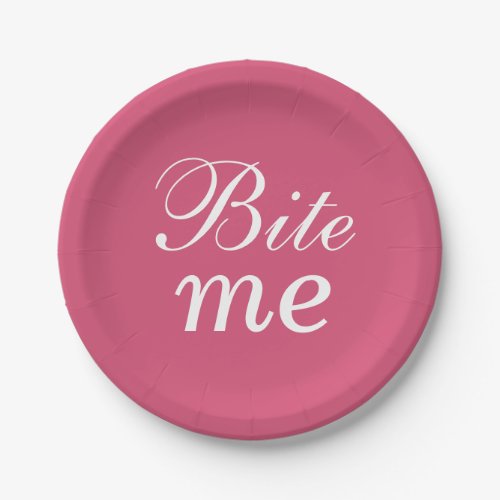 Super Cute Bite Me Plate _ pink