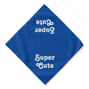 Super Cute, blue white cute dog pet Bandana
