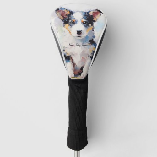 Super Cute Border Collie Dog Puppy 005 _ Xeno Luci Golf Head Cover