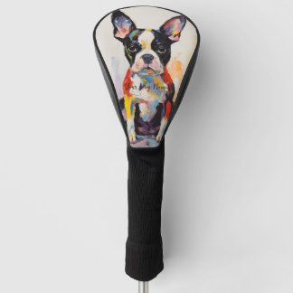 Super Cute Boston Terrier Dog Puppy 005 - Xeno Luc Golf Head Cover