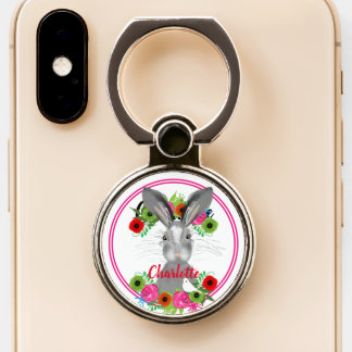 Super Cute Bunny Rabbit Whimsy Phone Ring Stand