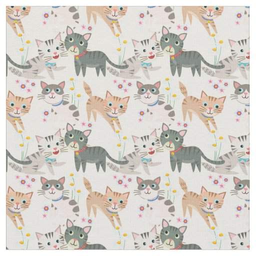 Super Cute Cat Fabric