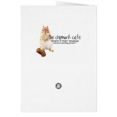 Super Cute Chipmunk Posing Sweetly Cards (Back)