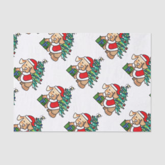 Super Cute Christmas Dog Tissue paper