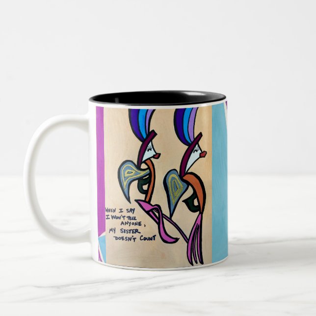 Super cute coffee cup to give your sister! (Left)