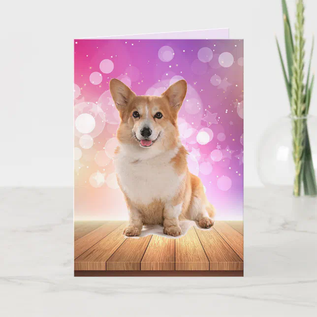 Super Cute Corgi Birthday Card | Zazzle