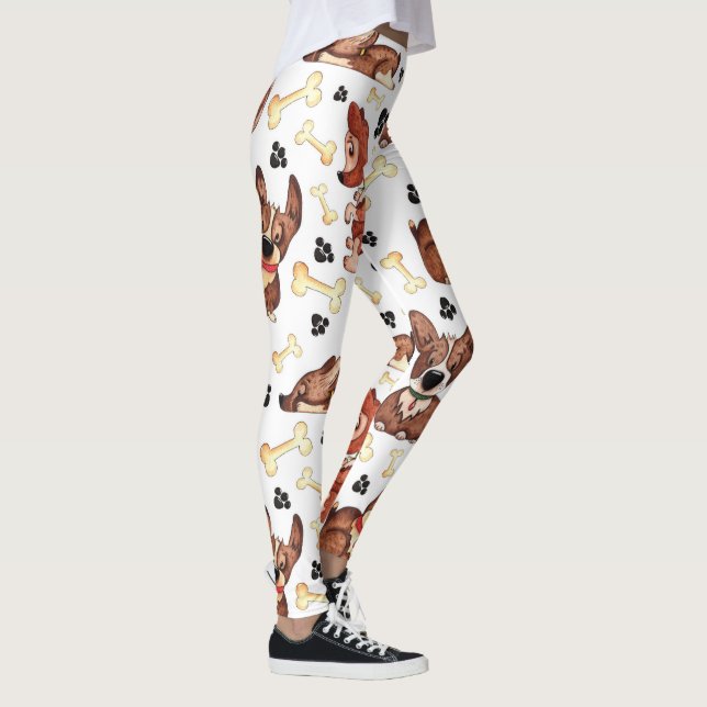 Super Cute Corgi Leggings (Right)