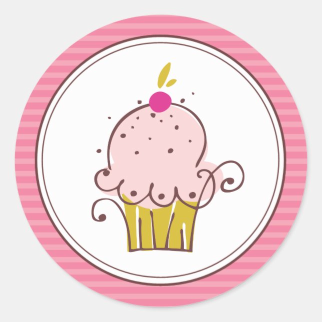 Super Cute Cupcake Stickers (Front)