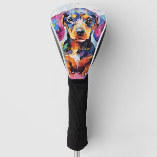 Super Cute Dachshund Dog Puppy 003 _ Xeno Lucilfer Golf Head Cover