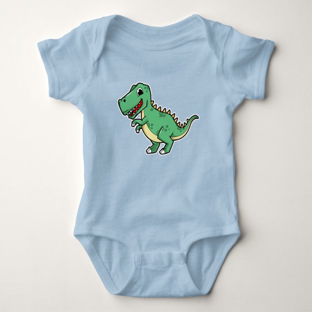 Super Cute Dinosaur Baby Bodysuit (Front)