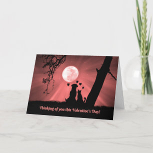 Super Cute Dog and Cat General Happy Valentine's Card