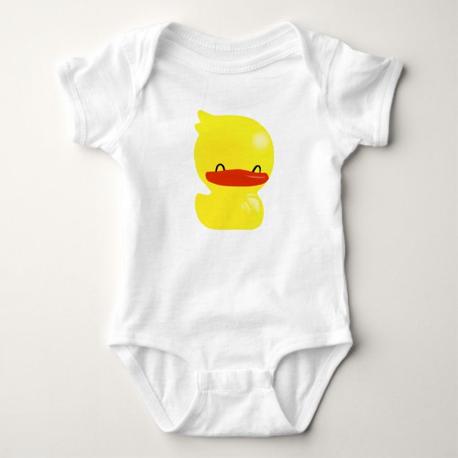 Super Cute Ducky Baby T-Shirt Baby Bodysuit (Front)