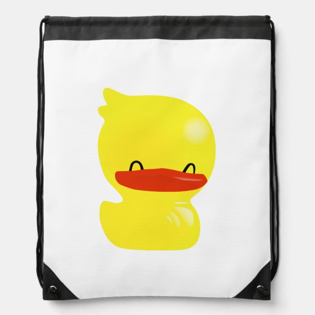 Super Cute Ducky Drawstring Backpack (Front)