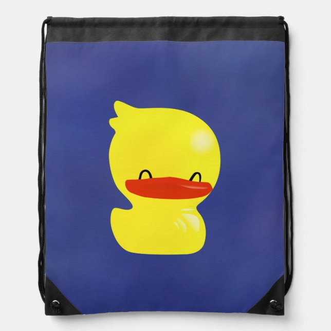 Super Cute Ducky Drawstring Backpack (Front)