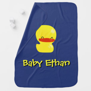 Super Cute Ducky Personalized Baby Blanket