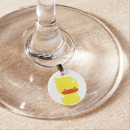 Super Cute Ducky Wine Charm