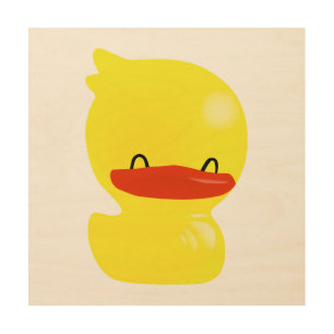 Super Cute Ducky Wood Canvas