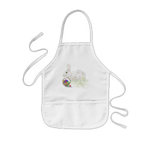 Super Cute Easter Bunny Kids' Apron