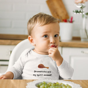 Super Cute & Funny Thanksgiving Holiday Quote Baby Bodysuit