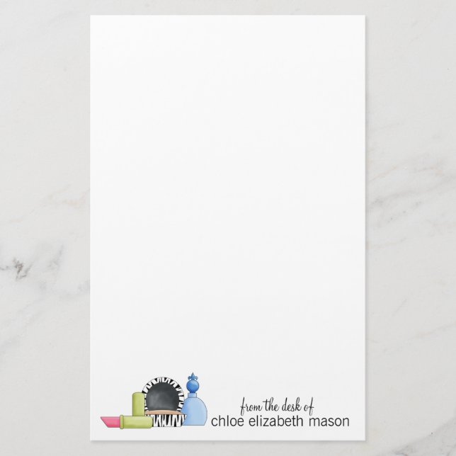 Super Cute Girly Stuff Stationery (Front)