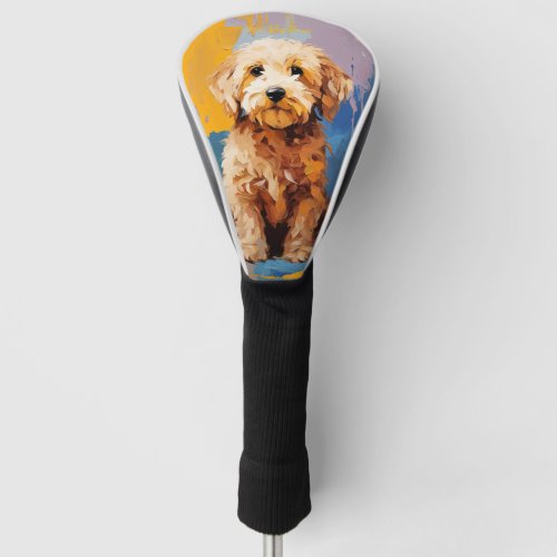 Super Cute Goldendoodle Dog Puppy 003 _ Xeno Lucil Golf Head Cover