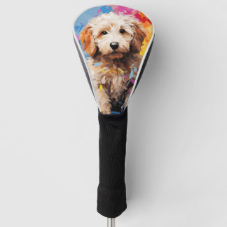 Super Cute Goldendoodle Dog Puppy 005 - Xeno Lucil Golf Head Cover