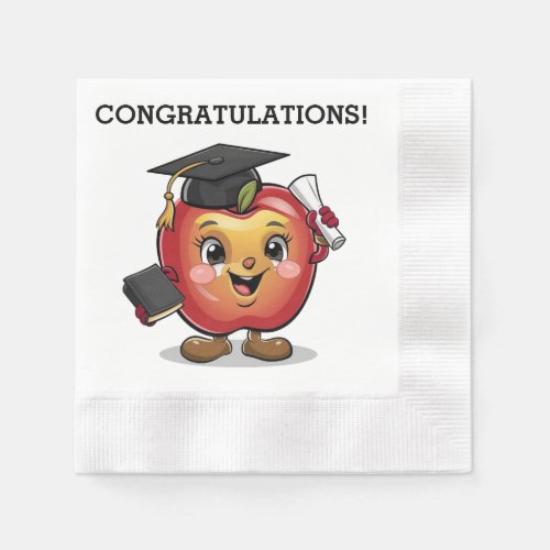 Super Cute Graduation Party Napkins Edit Text Name