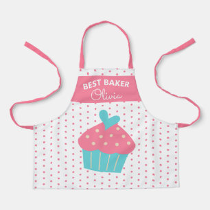 Super Cute Head Baker Colorful Cupcake Baking Apr Apron