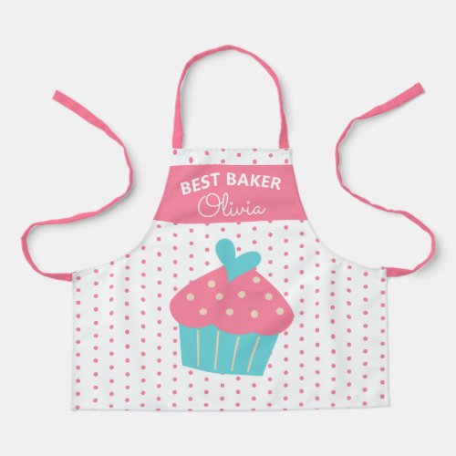 Super Cute Head Baker Colorful Cupcake Baking  Apr Apron