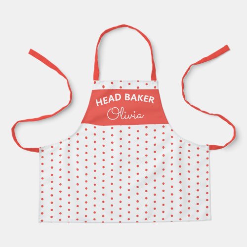 Super Cute Head Baker Colorful Cupcake Baking Apro Apron