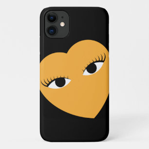 Super Cute Heart with Eyes iPhone 11 Case