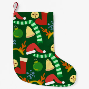 Super Cute Holiday Pattern Small Christmas Stocking