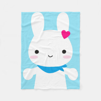 Super Cute Kawaii Bunny Fleece Blanket