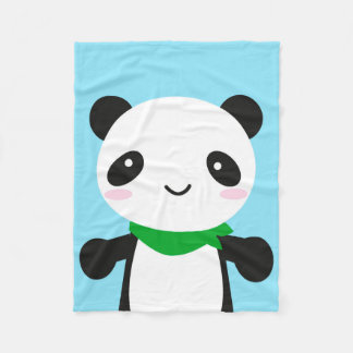 Super Cute Kawaii Panda Fleece Blanket