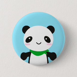 Super Cute Kawaii Panda Pinback Button