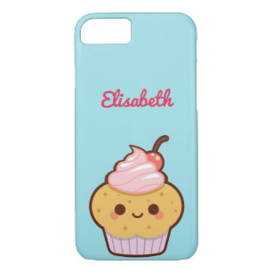 Super cute kawaii sweet cupcake monogram iPhone 8/7 case