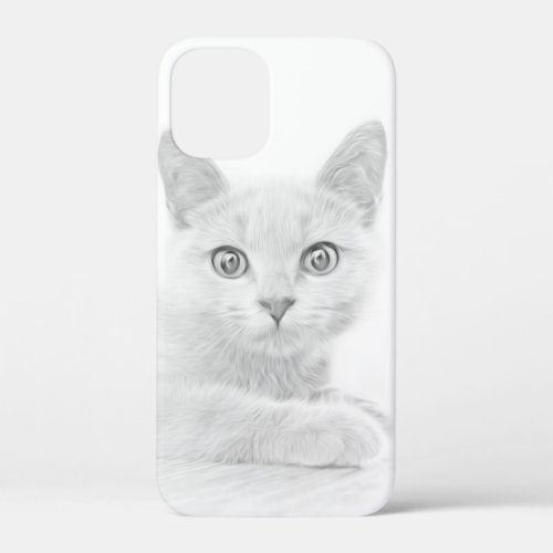 SUPER CUTE Kitten Portrait Photograph iPhone 12 Mini Case