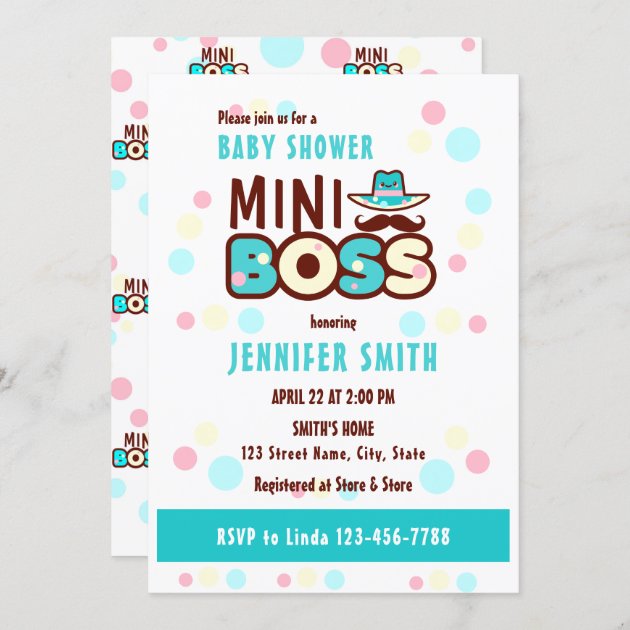 Boss baby best sale baby shower invitation