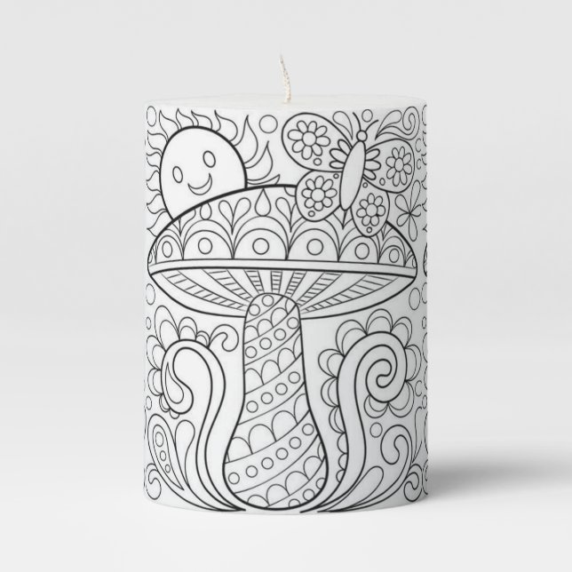 Super cute Mushroom candle (Front)
