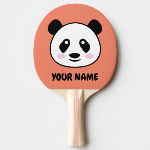 Super cute panda bear table tennis pingpong paddle