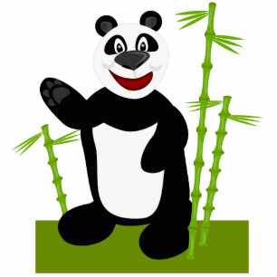 Super Cute Panda Kawaii Bear Cartoon Art Statuette