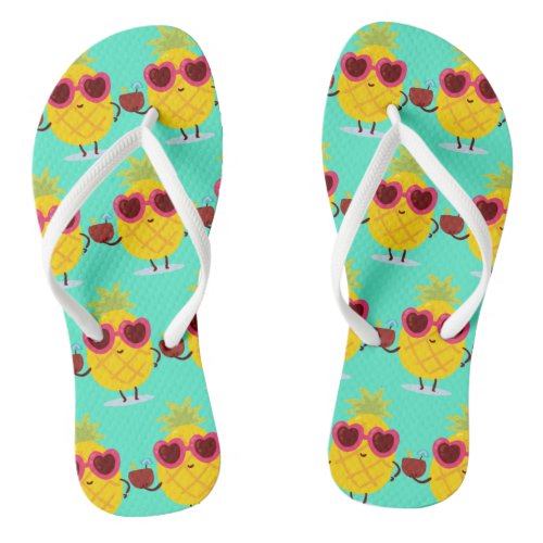 Super cute pattern_   Slim Straps Flip Flops