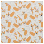 Super Cute Pembroke Welsh Corgi Pattern Fabric