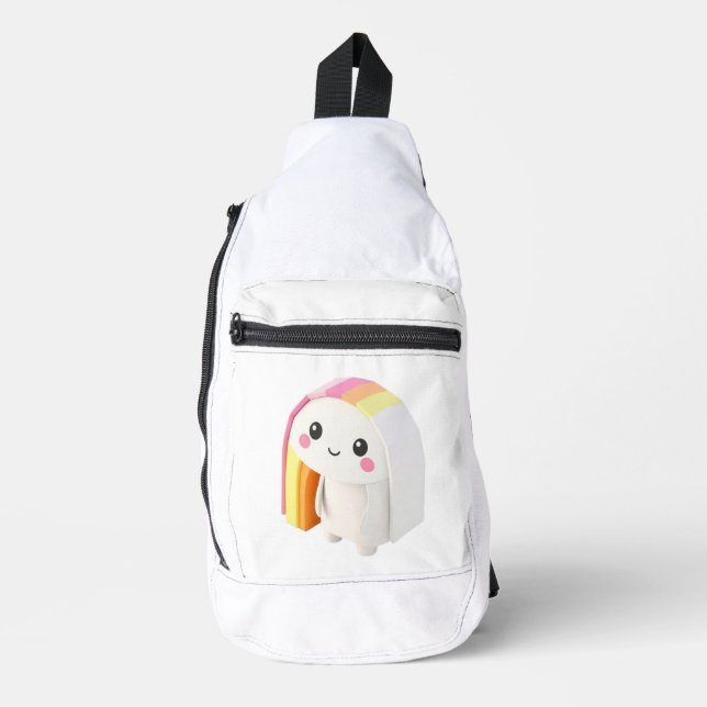 Super cute personalized Cut Sew sling bag (Front)