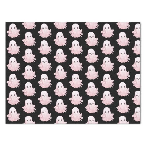 Super Cute Pink Ghost Pattern Halloween Tissue Paper