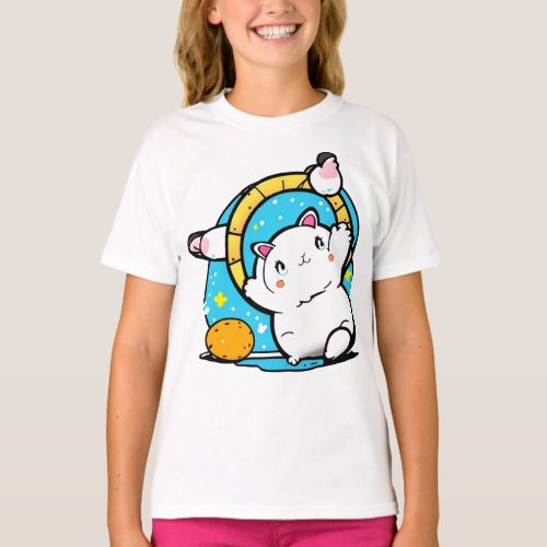 Super Cute Playful Kitten T_Shirt
