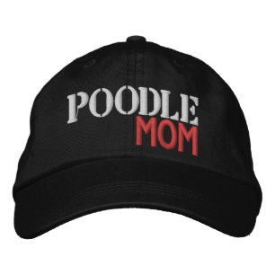 Super Cute Poodle Mom Embroidered Baseball Cap