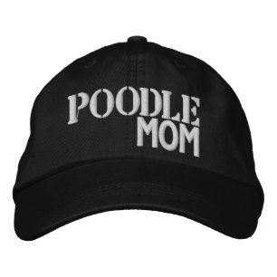 Super Cute Poodle Mom  Embroidered Baseball Cap