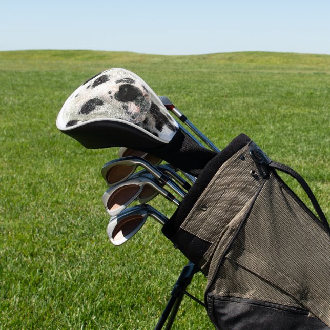 Super Cute, Puppy Dalmatian Dog Golf Head Cover (In Situ)